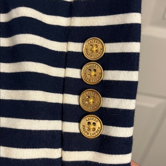 Lauren Ralph Lauren Striped Blazer with Gold Buttons - Picture 5 of 9